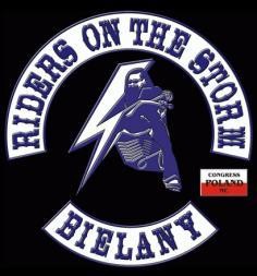 Znalezione obrazy dla zapytania riders on the storm logo bielany