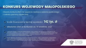 Grafika promujca konkurs ofert Wojewody Maopolskiego
